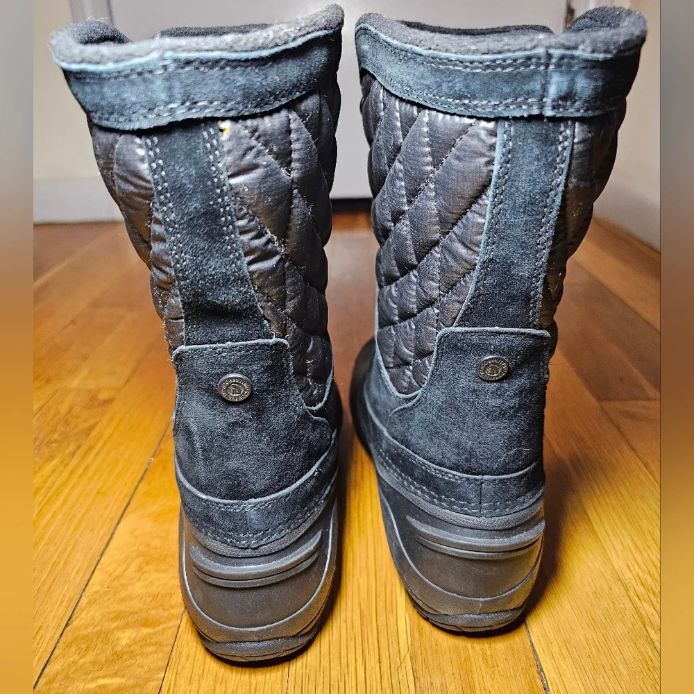 The North Face Womens Thermoball Utility Tall Winter Boots SZ 7  Black NF0A2T5D